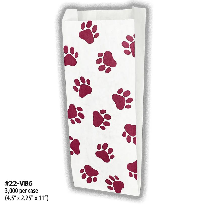 VB2-22-FRONT, white paper veterinary bag