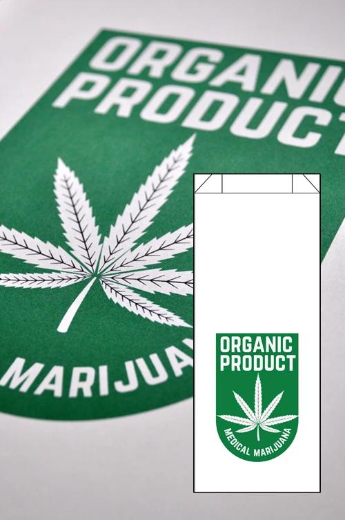 Dispensary Bag Design #14, paper bag, SKU DS-14
