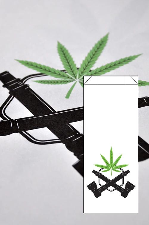 Dispensary Bag Design #15, paper bag, SKU DS-15