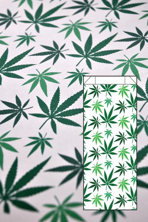 Dispensary Bag Design #16, paper bag, Classic RX (10" x 5" x 1")