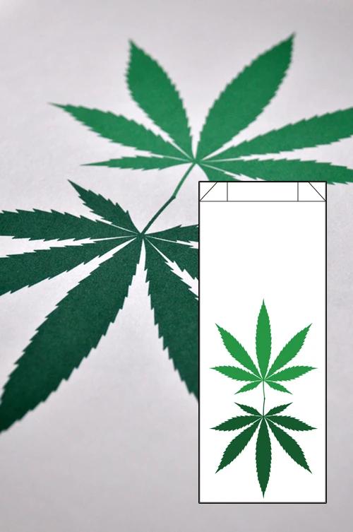 Dispensary Bag Design #23, paper bag, Classic RX (10" x 5" x 1")
