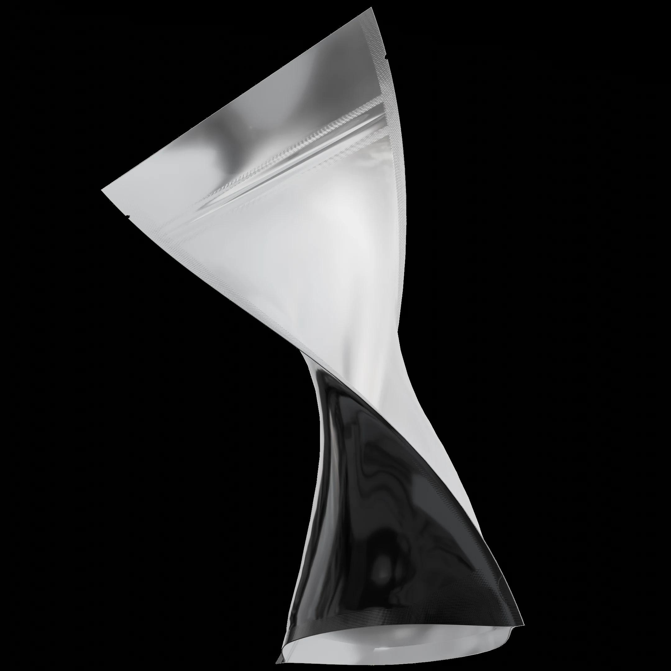 1/2 oz Gloss Black/Clear, gloss black/clear mylar bag