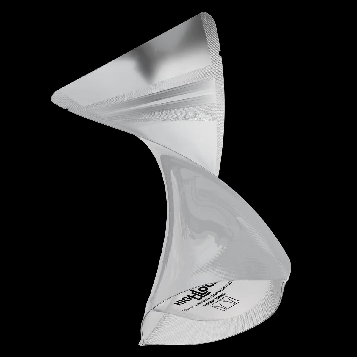 1/8 oz CR Exit Bag Gloss White/Clear, cr exit gloss white/clear mylar bag