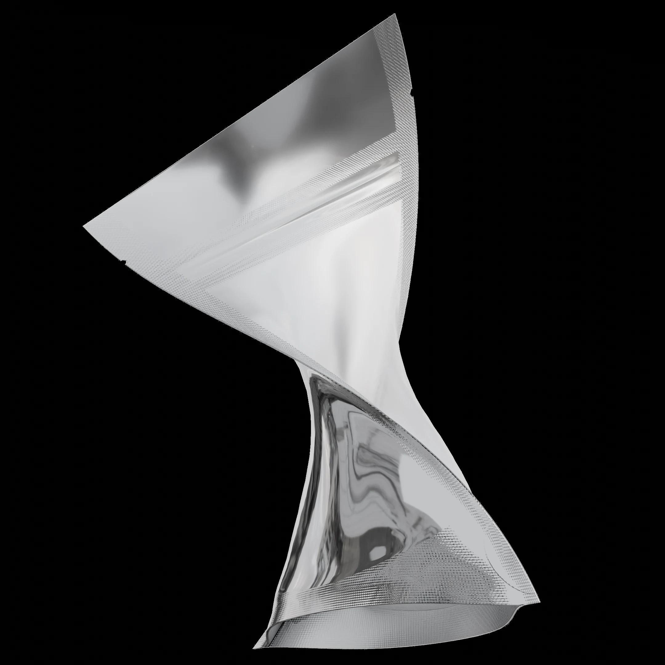 1/8 oz Gloss Silver/Clear, gloss silver/clear mylar bag