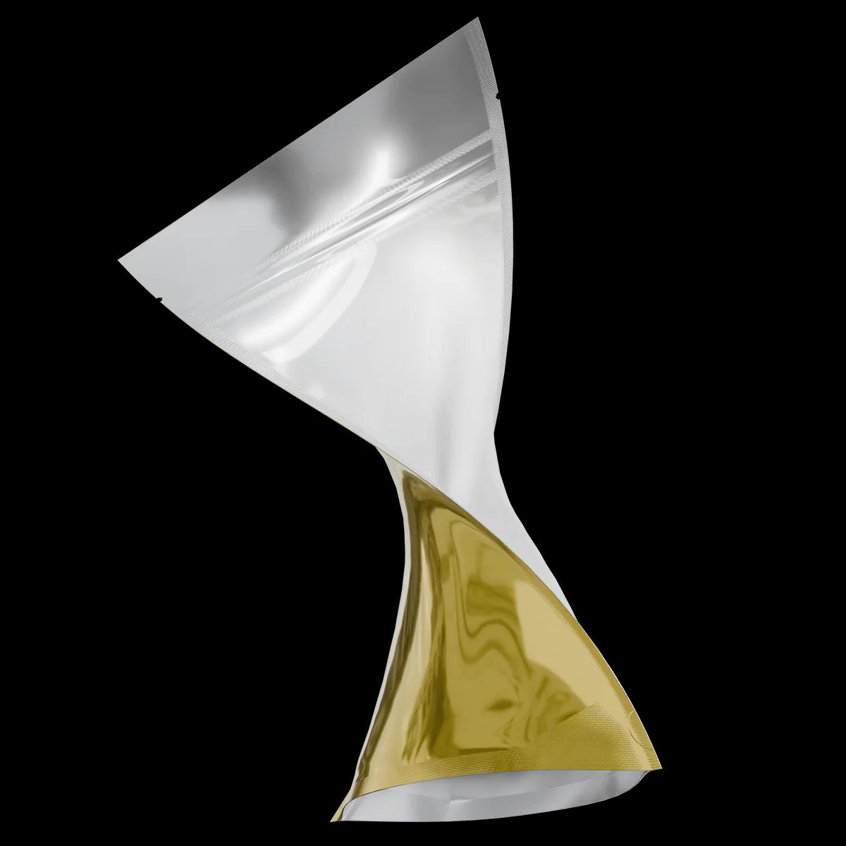 1 oz Gloss Gold/Clear, gloss gold/clear mylar bag