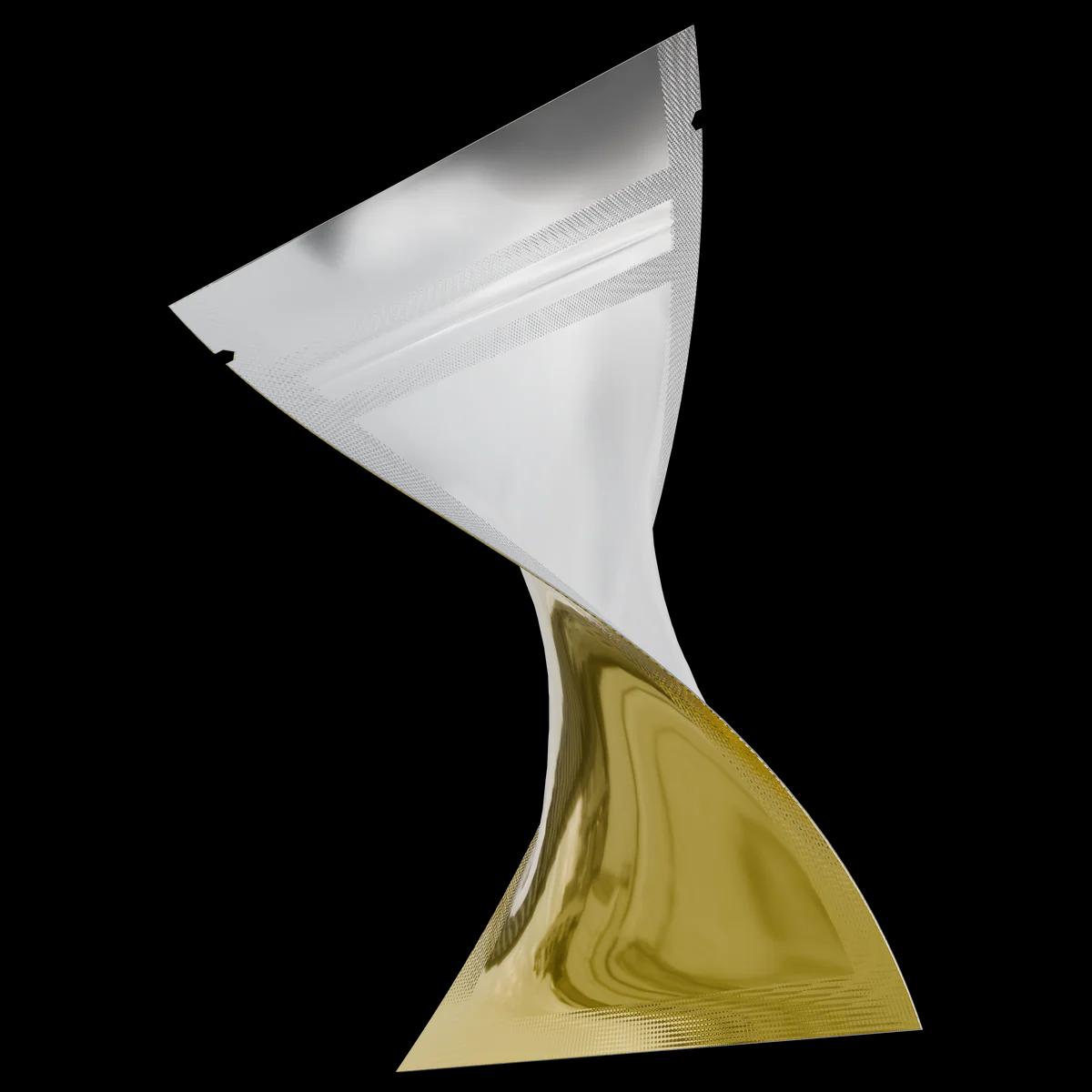 1g Gloss Gold/Clear, gloss gold/clear mylar bag