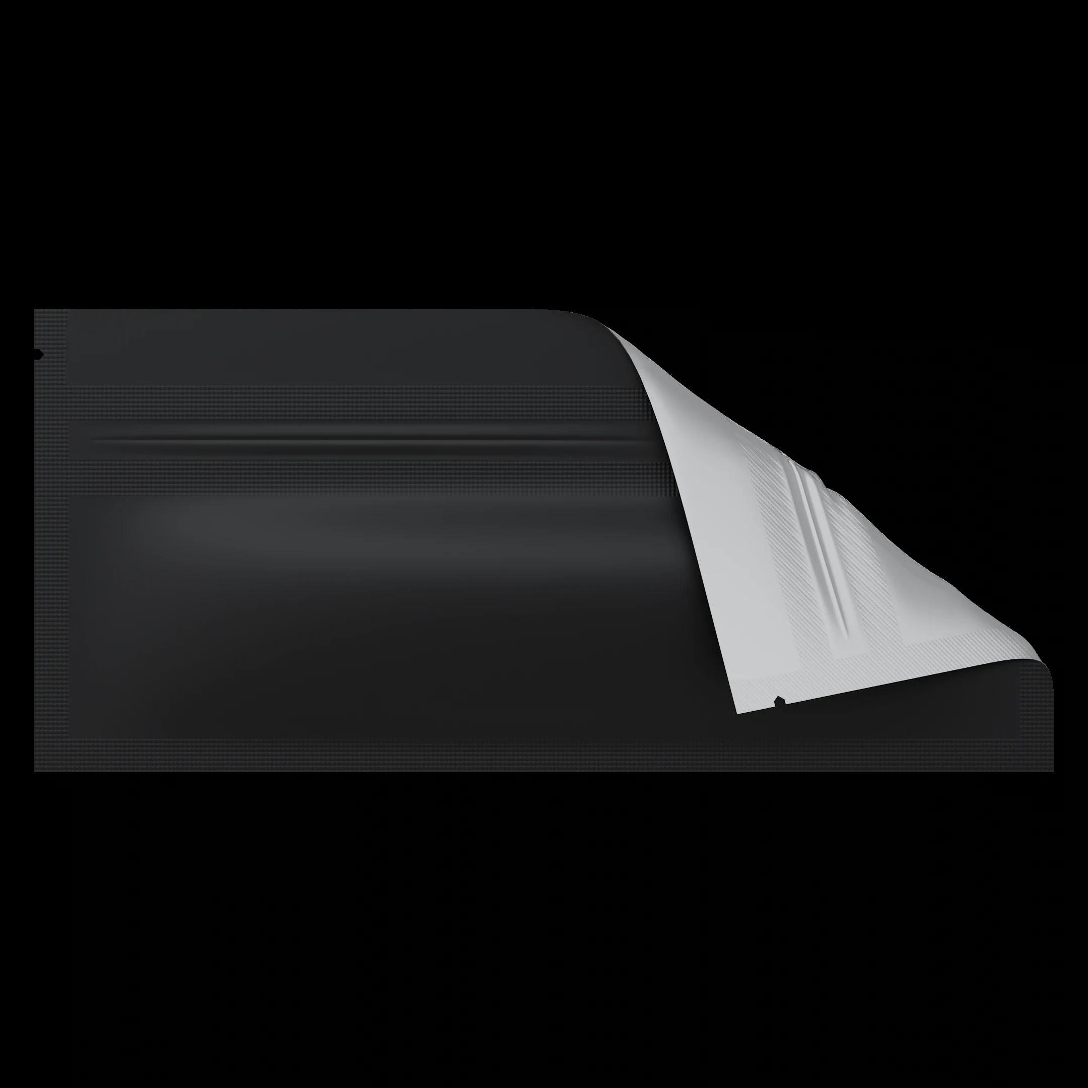 Pre-Roll Matte Black/Clear, matte black/clear mylar bag