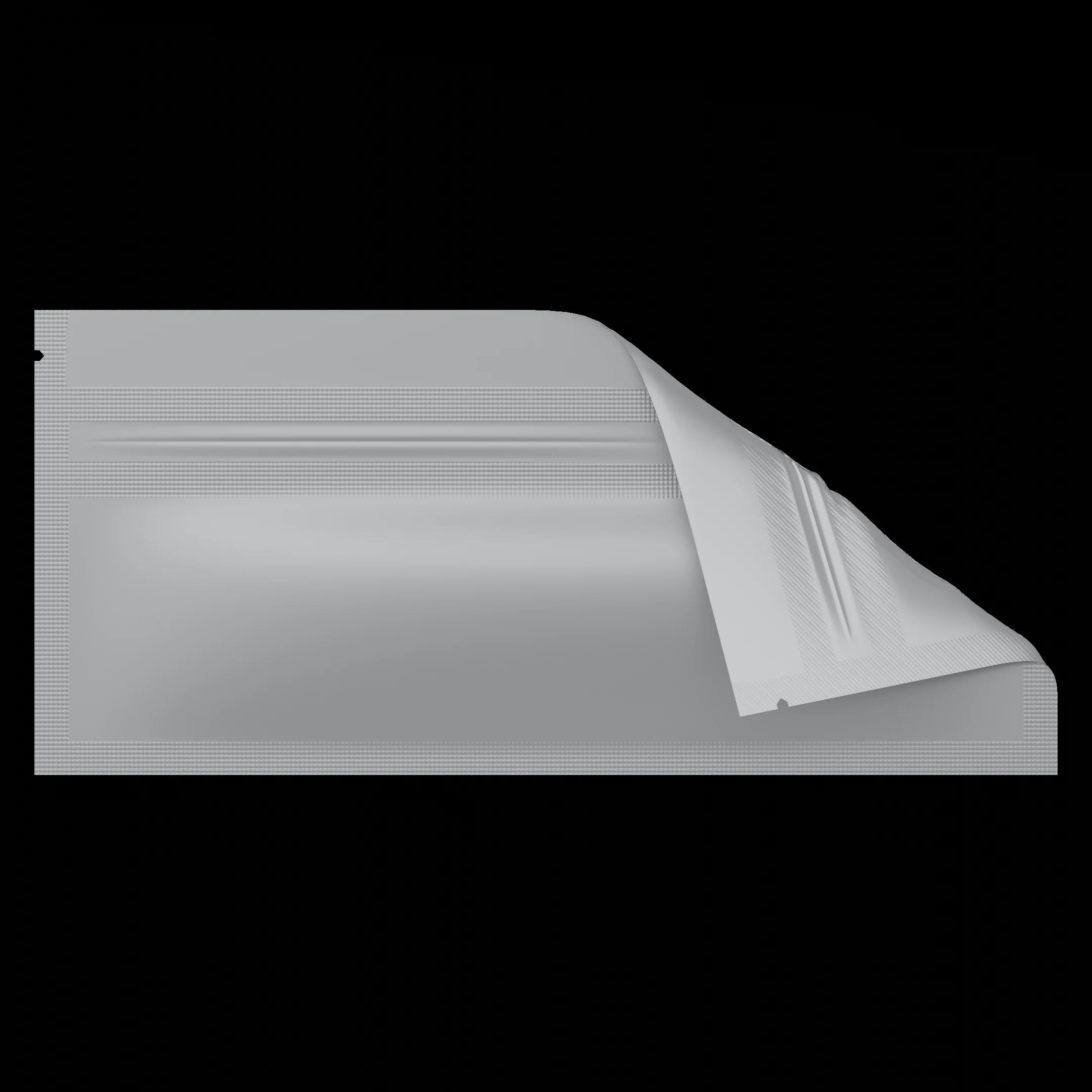 Pre-Roll Matte White/Clear, matte white/clear mylar bag