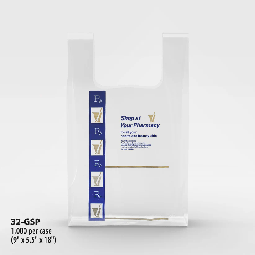 Pharmacy Bags - Plastic GS Design, plastic bag