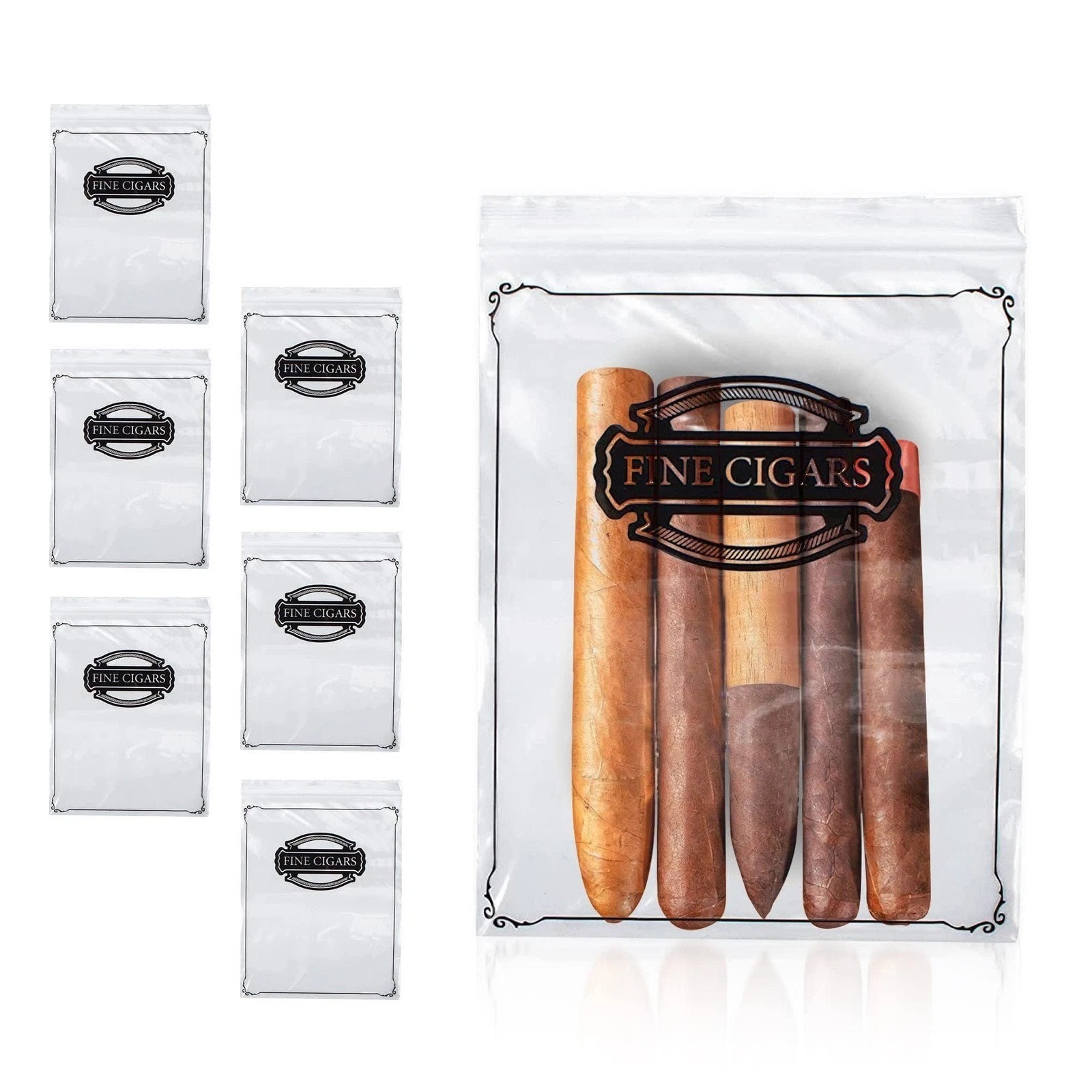 Printed Cigar Bags 8 x 10