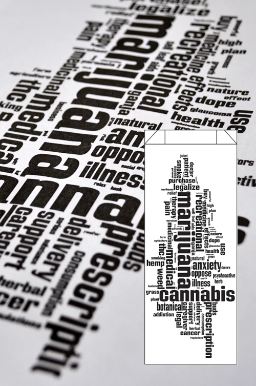 Dispensary Bag Design #24, paper bag